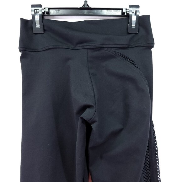Bombshell Sportswear Side Cut-Out Mesh Leggings Size Medium Black - Picture 9 of 13